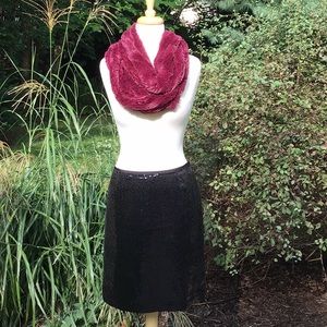 Ann Taylor Black Sequin Skirt